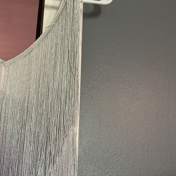 Silver Roaring 20s Dress - Picture 2 of 3